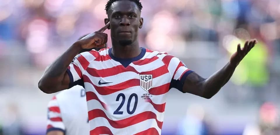 Player celebrating after scoring during match