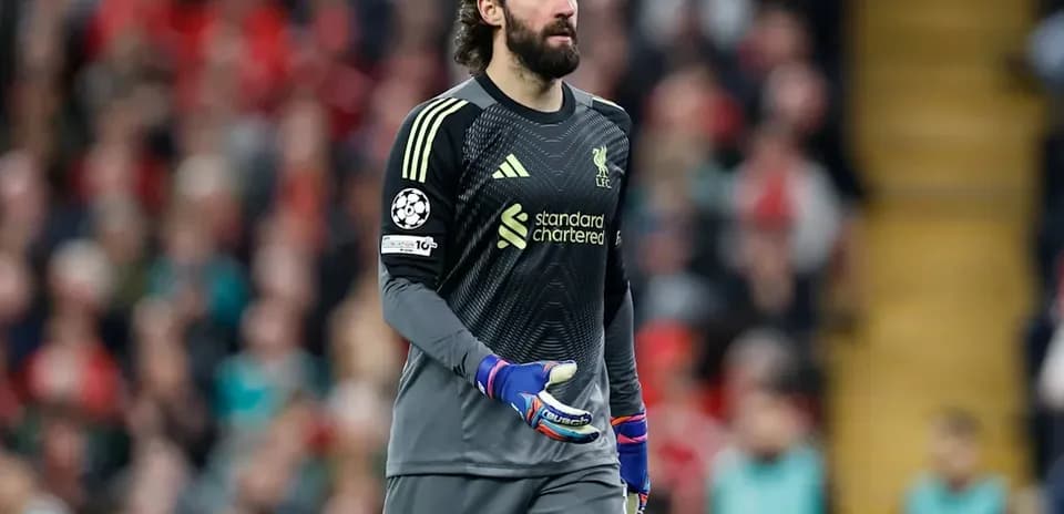 Goalkeeper in Liverpool kit during a match