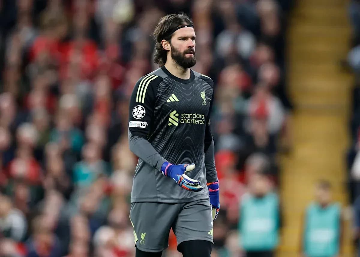 Goalkeeper in Liverpool kit during a match