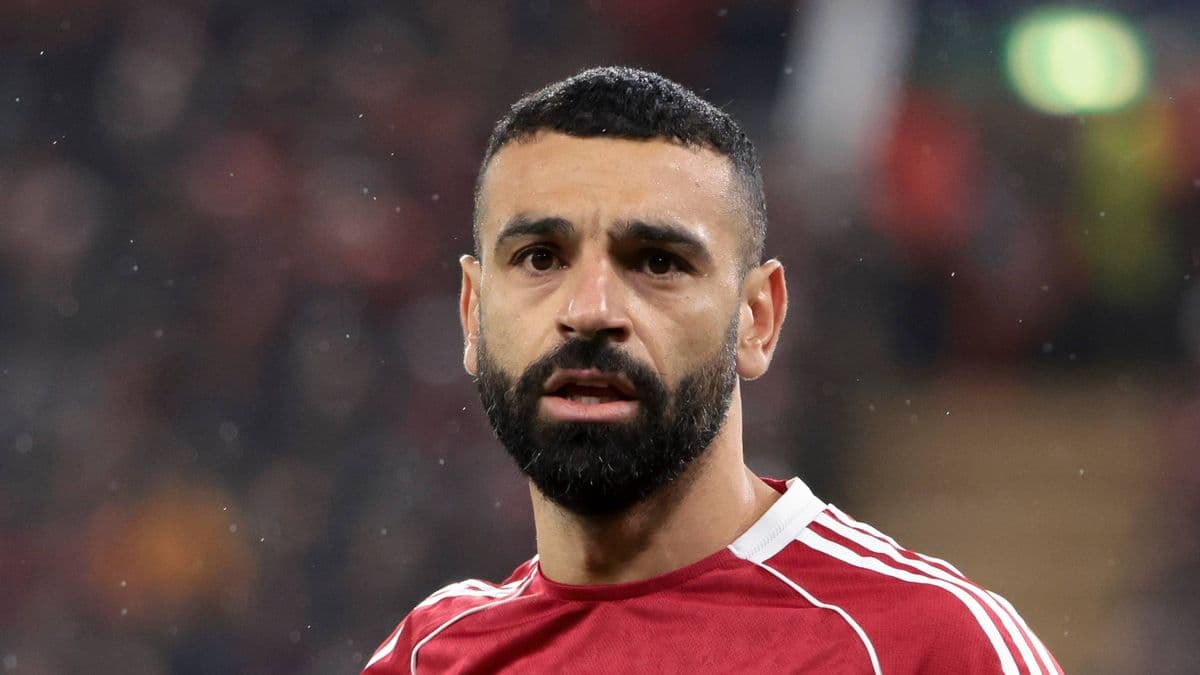 Player in red jersey during match close-up