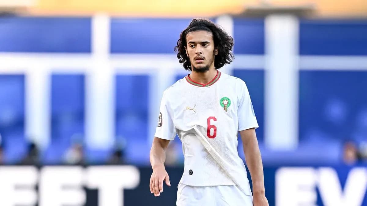 Player wearing Morocco jersey during a match