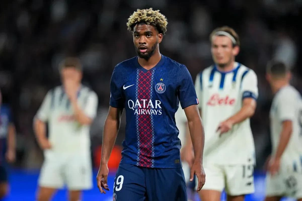 PSG player walking on the pitch during match PSG player walking on the pitch during match