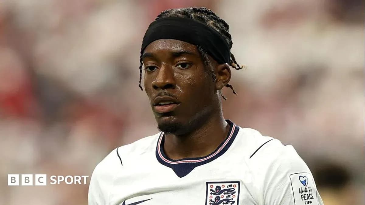 Player wearing England kit during a match Player wearing England kit during a match