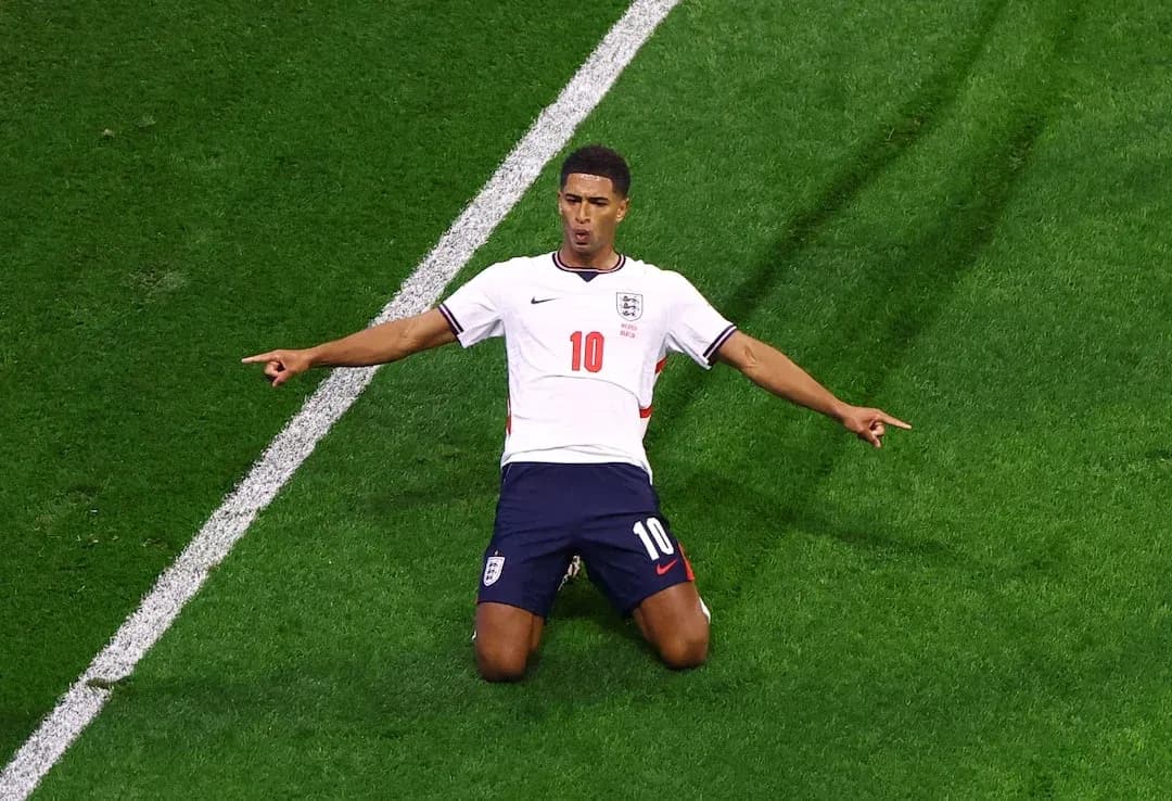 Player celebrating after scoring during match Player celebrating after scoring during match