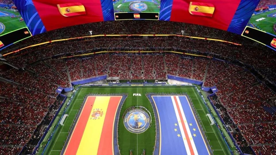 Stadium filled with fans before Spain vs. Cape Verde match Stadium filled with fans before Spain vs. Cape Verde match