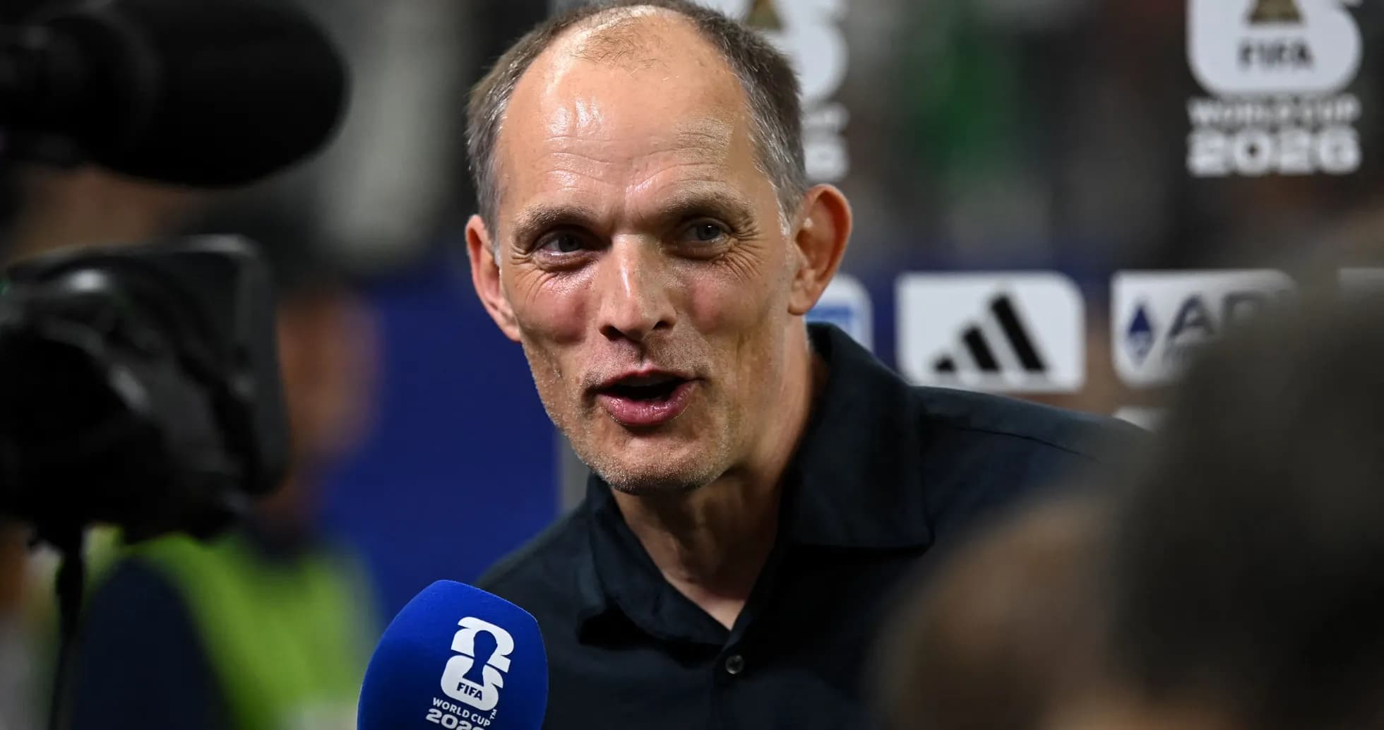 Coach speaking to media at FIFA World Cup 2026 Coach speaking to media at FIFA World Cup 2026