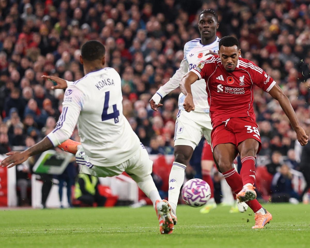 Player kicking the ball during Aston Villa vs Liverpool match Player kicking the ball during Aston Villa vs Liverpool match