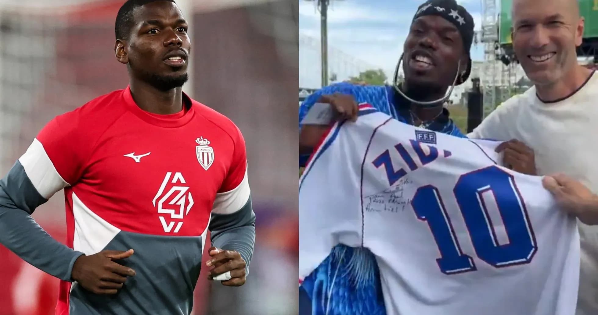 Paul Pogba training and posing with signed jersey Paul Pogba training and posing with signed jersey