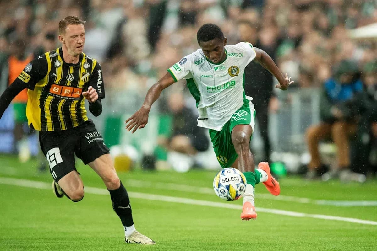Player dribbling the ball during competitive match Player dribbling the ball during competitive match