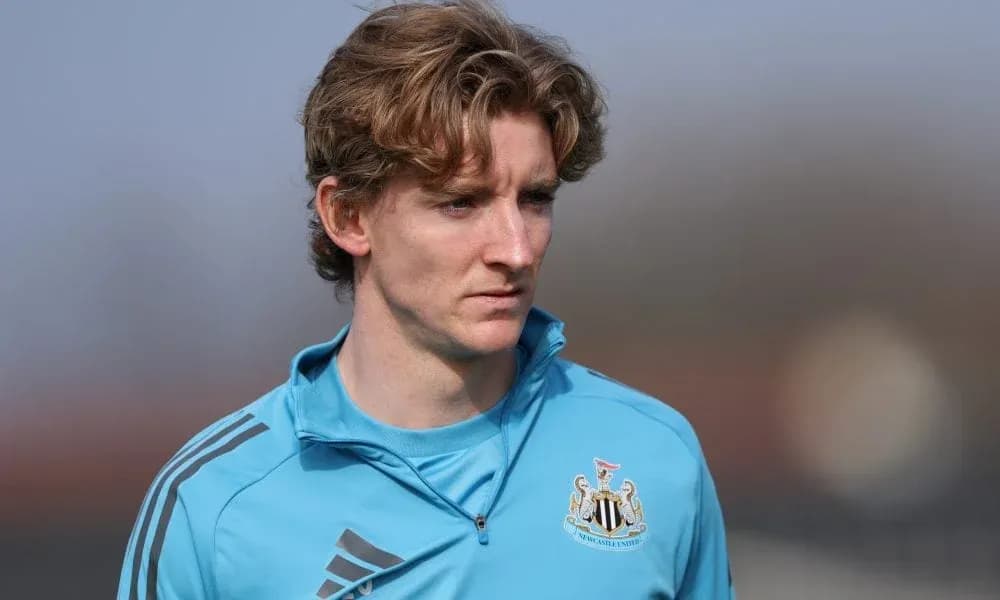 Newcastle player during training session outdoors Newcastle player during training session outdoors