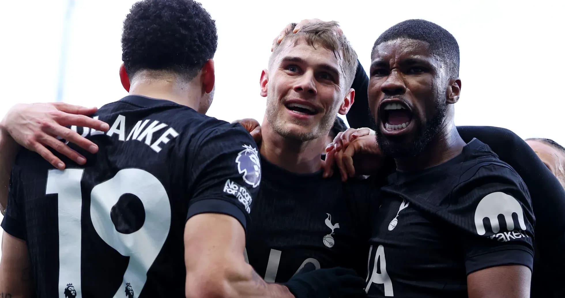 Players celebrating a goal during a match Players celebrating a goal during a match