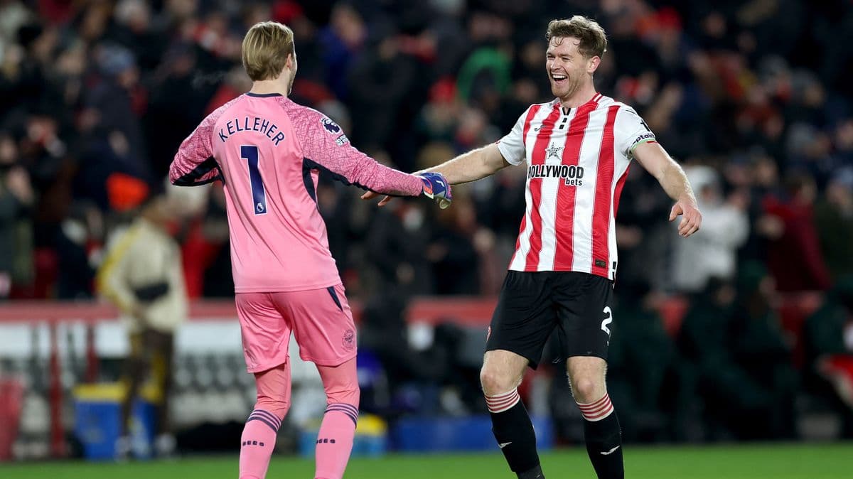 Goalkeeper and defender celebrating after match Goalkeeper and defender celebrating after match