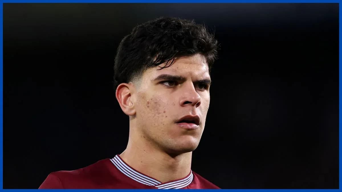 Player in Aston Villa kit during match Player in Aston Villa kit during match